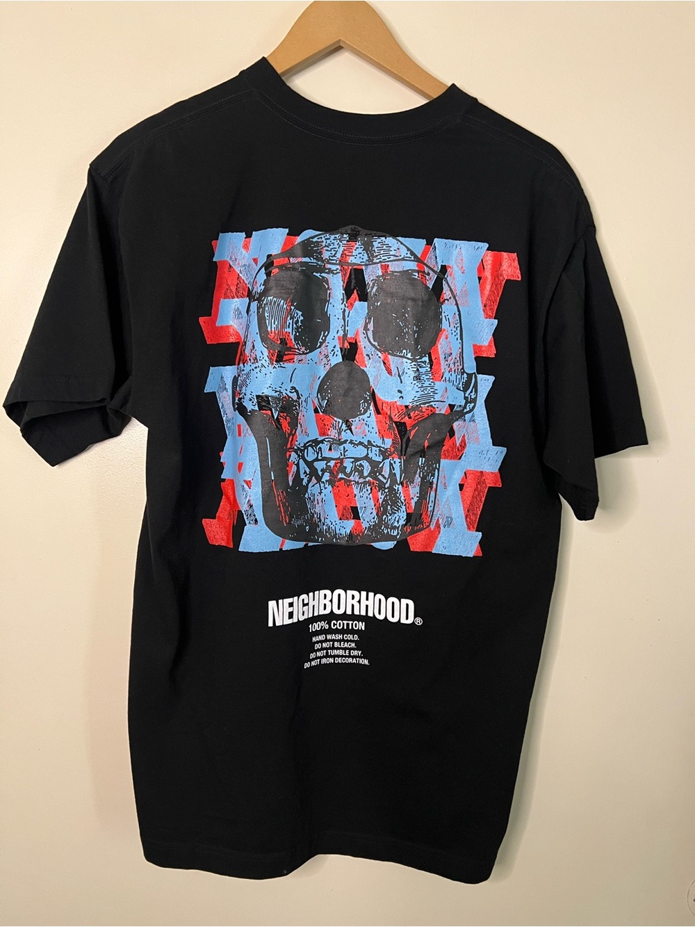 NWT SS21 Neighborhood Japan Skull T Shirt Size M